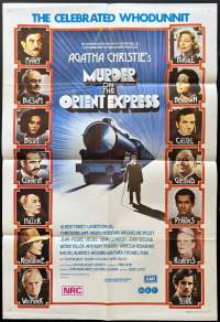 Murder On The Orient Express Poster Original One Sheet 1974 Albert Finney Connery
