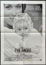 Evil Angels Poster Original One Sheet 1988 aka Cry In The Dark Meryl Streep Sam Neil