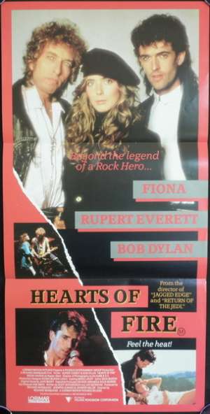 Hearts Of Fire Daybill Movie poster