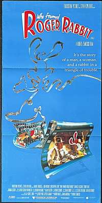 Who Framed Roger Rabbit Poster Original Daybill 1988 Bob Hoskins