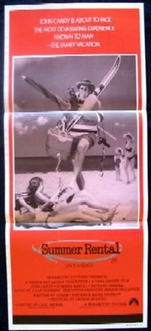 Summer Rental Poster Original Daybill 1985 John Candy Carl Reiner