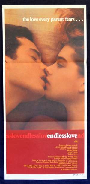 Endless Love Daybill Movie Poster 1981 Brooke Shields Franco Zeffirelli