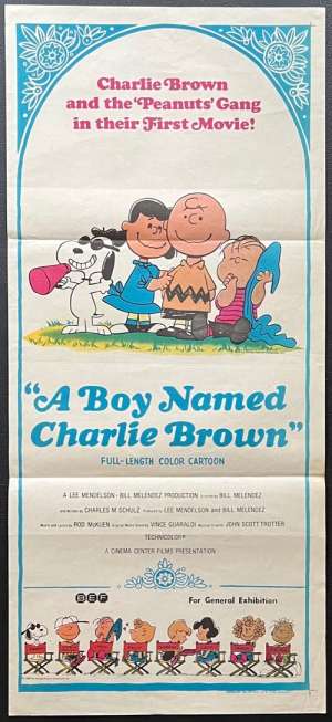 A Boy Named Charlie Brown Poster Original Daybill 1969 Peanuts