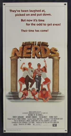 Revenge Of The Nerds Poster Original Daybill 1984 Anthony Edwards Robert Carradine