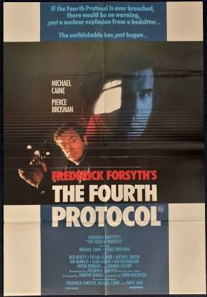 The Fourth Protocol Poster Original One Sheet Michael Caine Pierce Brosnan