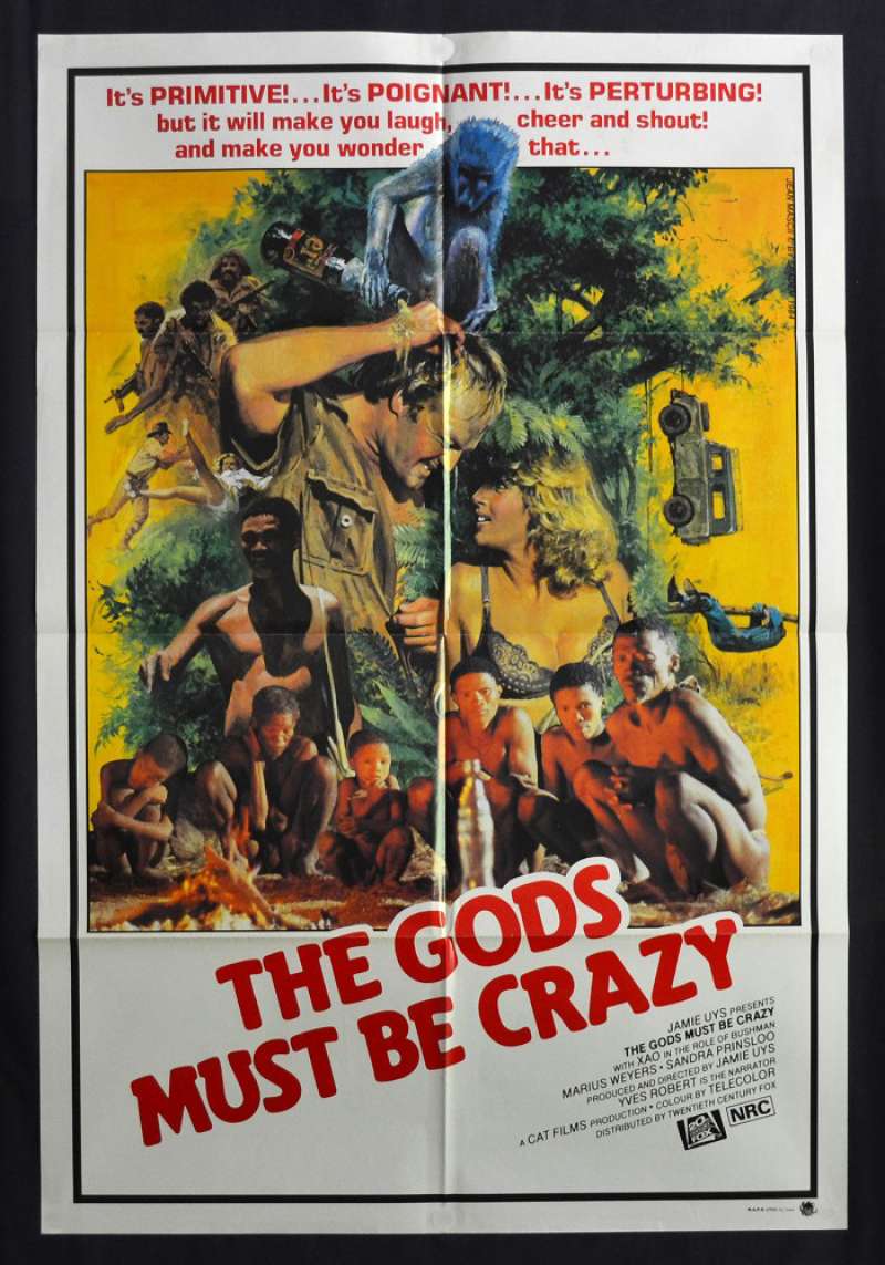 All About Movies - The Gods Must Be Crazy 1980 One Sheet movie poster ...