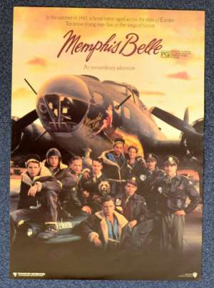 Memphis Belle 1990 Flyer movie poster B-17 Flying Fortress Matthew Modine