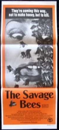 The Savage Bees movie poster Daybill Christina Raines