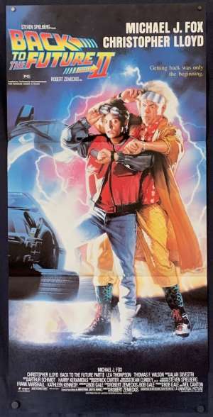 Back To The Future 2 Movie Poster Original Daybill Drew Struzan Art Michael J Fox