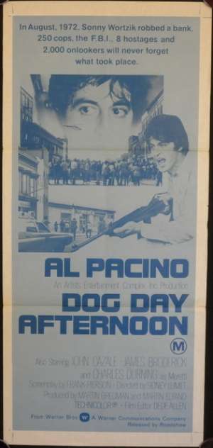 Dog Day Afternoon Poster Al Pacino Australian Daybill Movie poster