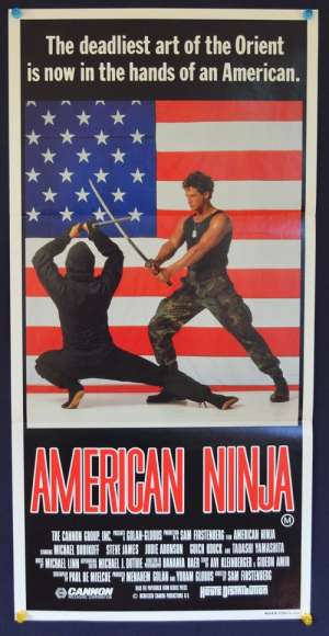 American Ninja Poster Original Daybill 1985 Michael Dudikoff Martial Arts