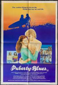 Puberty Blues Movie Poster Original One Sheet 1981 Bruce Beresford Surfing Girls