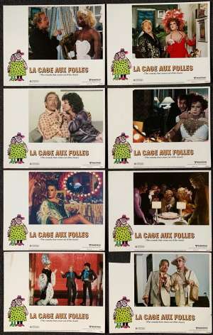 La Cage Aux Folles Lobby Card Set 11&quot;x14&quot; Original USA 1979 Style B Myers Art