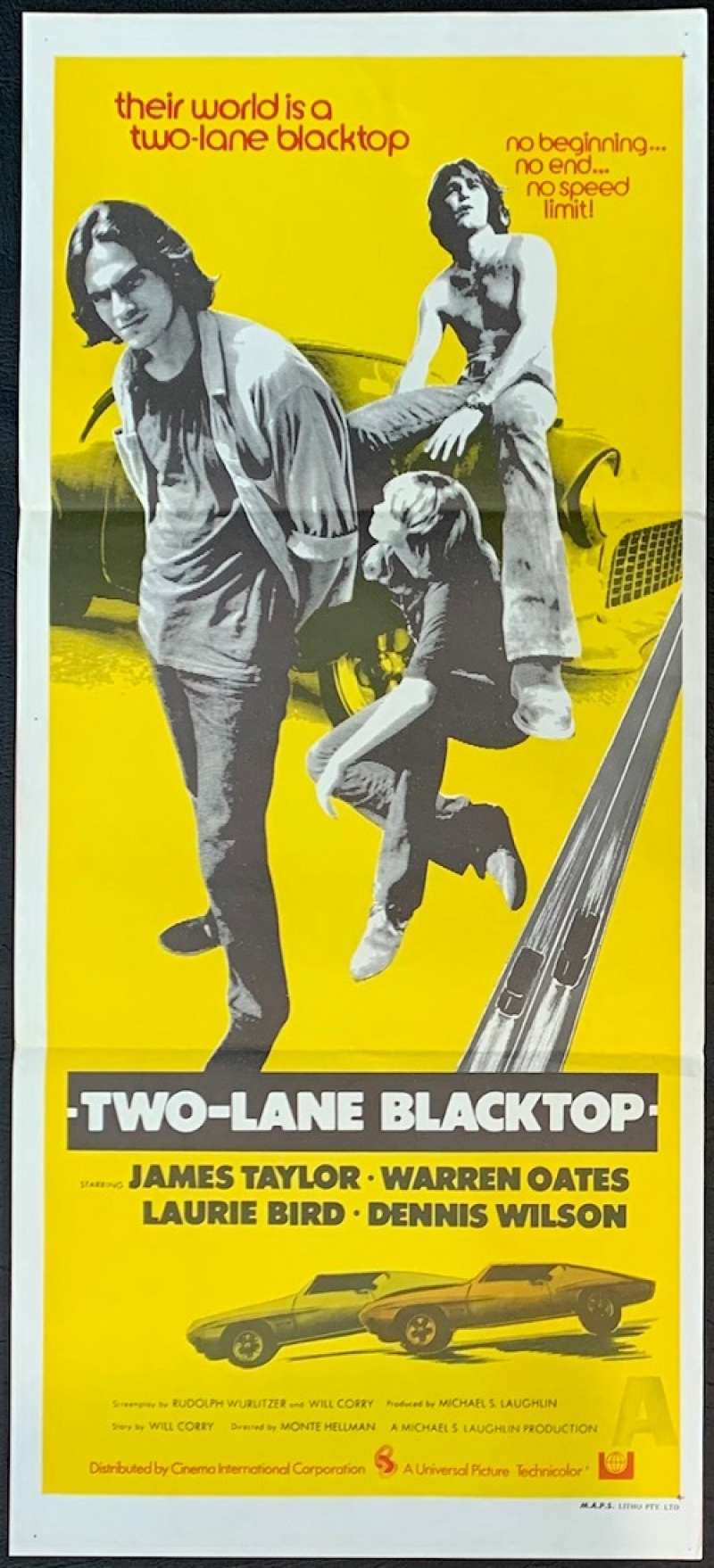 Two-Lane Blacktop, Dennis Wilson, James Taylor, Laurie 