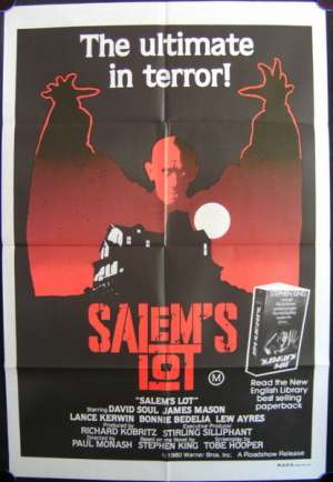 Salem&#039;s Lot 1979 One Sheet movie poster David Soul Tobe Hooper