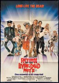 Return Of The Living Dead Part 2 1988 movie poster One Sheet Zombies