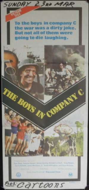 The Boys In Company C Poster Original Daybill Andrew Stevens Stan Shaw