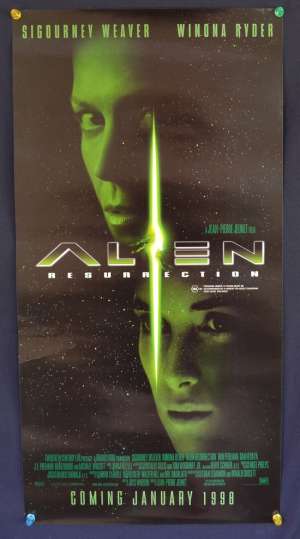 Alien 4 Resurrection Poster Original Daybill 1997 Sigourney Weaver Advance Art