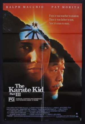 The Karate Kid Part 3 Poster Original One Sheet 1989 Ralph Macchio Martial Arts