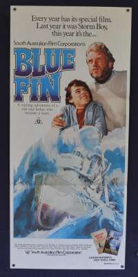 Blue Fin Poster Original Daybill 1978 John Jarrett Hardy Kruger