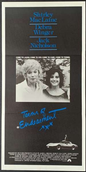 Terms Of Endearment Daybill Poster Original 1983 Shirley Maclaine Rare Art