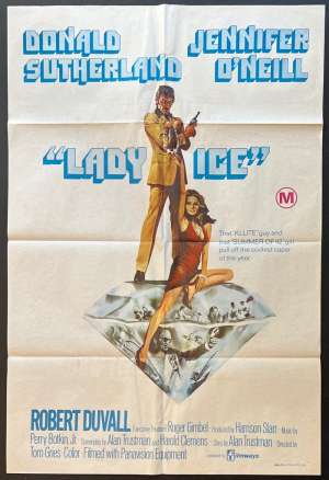 Lady Ice Poster One Sheet Original 1973 Donald Sutherland