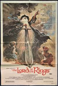 Lord Of The Rings Poster Original One Sheet 1980 Tom Jung Artwork