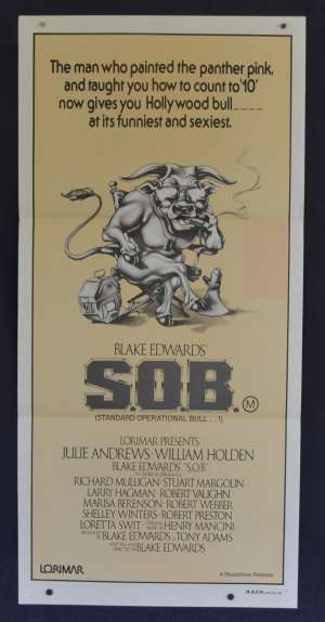S.O.B. Movie Poster Original Daybill Julie Andrews William Holden