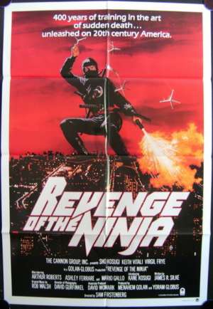 Revenge Of The Ninja Poster Original One Sheet 1983 Shô Kosugi Martial Arts