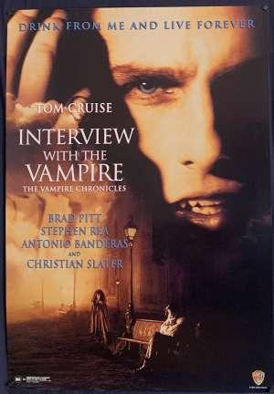 Interview With The Vampire Poster One Sheet REPRINT 1994 Tom Cruise Brad Pitt