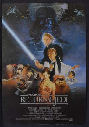 Return Of The Jedi Movie Poster One Sheet Style B Art Reprint Star Wars