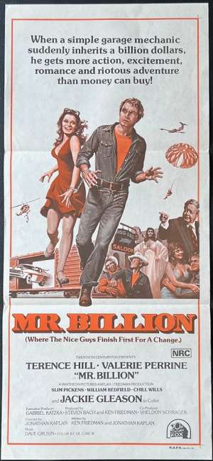Mr Billion Poster Daybill Original 1977 Terence Hill Valerie Perrine