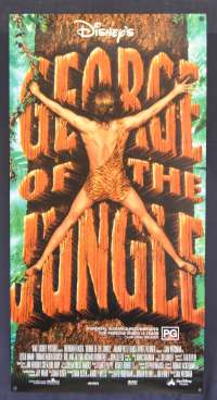 George Of The Jungle Daybill Poster Original Rolled 1997 Disney Brendan Fraser