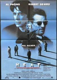 Heat Poster One Sheet Original Rare 1995 Robert De Niro Al Pacino