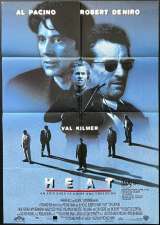 Heat Poster One Sheet Original Rare 1995 Robert De Niro Al Pacino