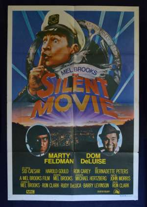 Silent Movie 1976 One Sheet Movie poster John Alvin Art Mel Brooks Marty Feldman