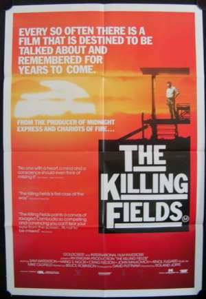 The Killing Fields 1984 One Sheet Australian Movie poster Sam Waterson John Malkovich