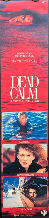 Dead Calm Poster Original Door Panel Rare 1989 Nicole Kidman