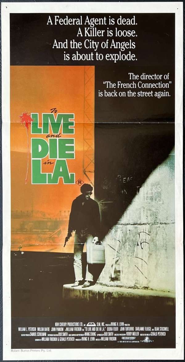 All About Movies - To Live And Die In LA Poster Original Daybill 1985  William Petersen Williem Dafoe