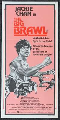 The Big Brawl Poster Original Daybill 1980 aka Battle Creek Brawl Jacki Chan