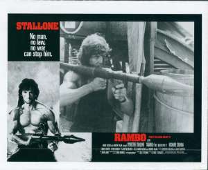 Rambo First Blood Part 2 Photosheet Lobby 3 Original 11x14 Rare 1985