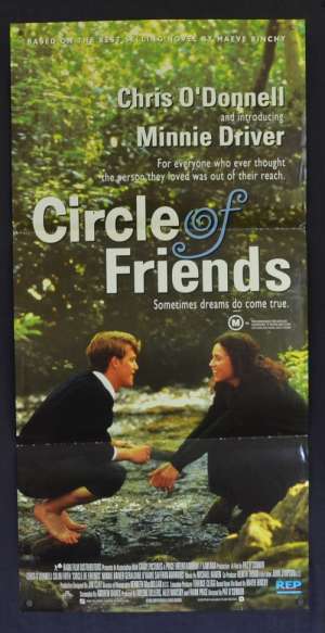 Circle Of Friends 1995 Daybill movie poster Chris O&#039;Donnell Minnie Driver
