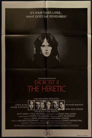 Exorcist 2 The Heretic Poster Original USA One Sheet 1977 Linda Blair
