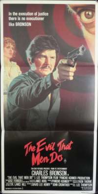The Evil That Men Do 1984 Daybill movie poster Charles Bronson Theresa Saldana