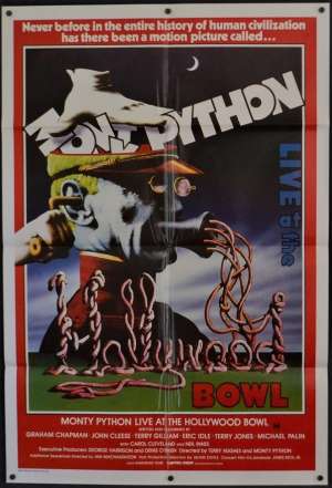 Monty Python Live At The Hollywood Bowl Poster One Sheet John Cleese Terry Gilliam