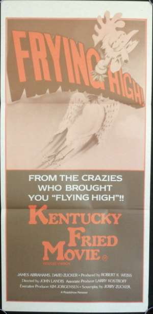 Kentucky Fried Movie Movie Poster Daybill John Landis Rare Plane Art