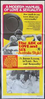 The ABC Of Love And Sex Australia Style Poster Original Daybill 1978