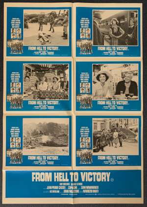 From Hell To Victory Poster Original Photosheet 1979 George Peppard George Hamilton