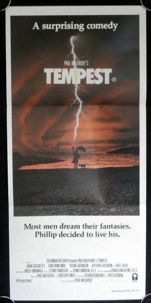 Tempest 1982 Daybill movie poster Molly Ringwald