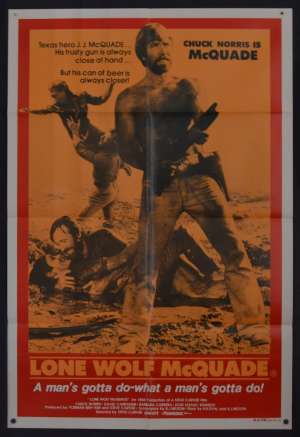 Lone Wolf McQuade Poster Original One Sheet Chuck Norris Martial arts